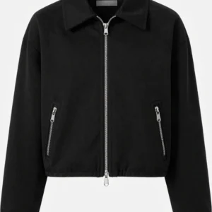 Shadow Cropped Zip Jacket