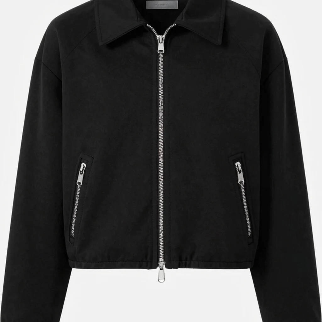 Shadow Cropped Zip Jacket